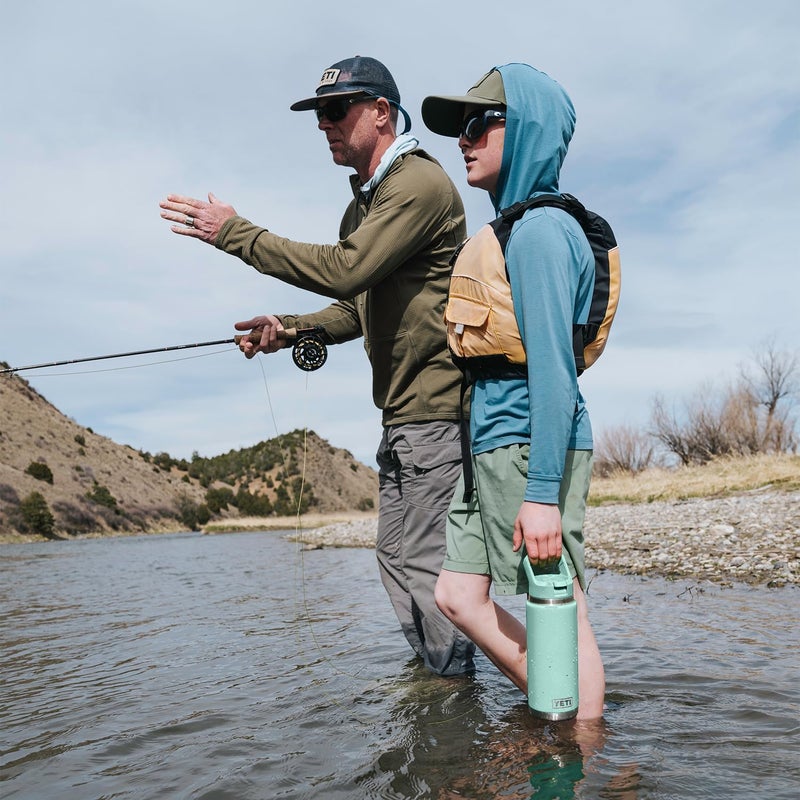 YETI Rambler 26 oz Bottle, Vacuum Insulated, Stainless Steel with Color Matching Straw Cap - Image 3